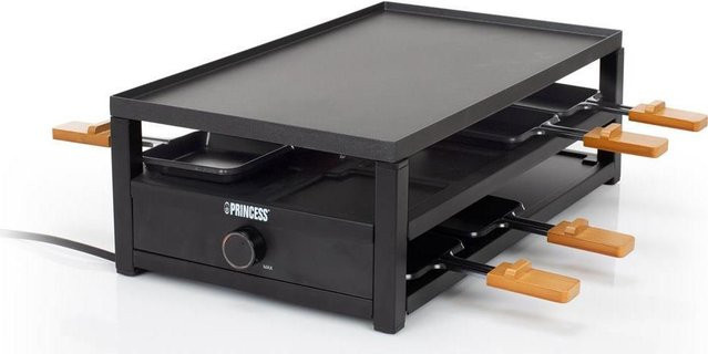 Princess Grill für 8 Personen in Schwarz mit 1300 W Leistung, Antihaftbeschichtung und verstellbarem Thermostat - Bild 1