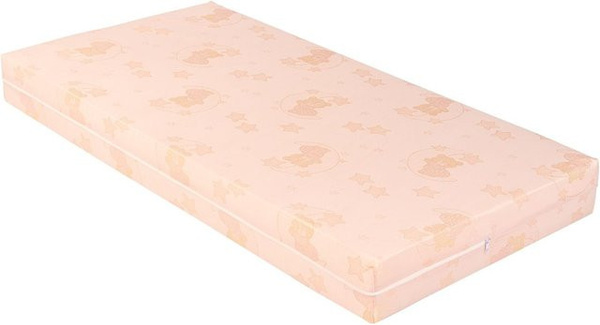 Kikka boo Babybett-Matratze extra Comfort in Pink mit abnehmbarem Bezug, B/T: 120 x 60 cm, Höhe: 12 cm