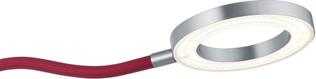 Knapstein Tessa-T-Flex LED-Tischleuchte in Nickel matt und Rot mit verstellbarem Design und Touch-Funktion - Bild 1