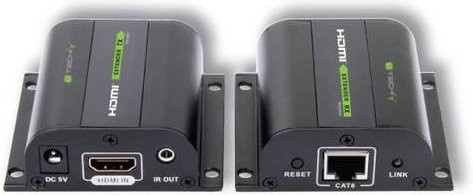 IDATA HDMI Extender IDATA-EXT-E70I über RJ45 Netzwerkkabel in Schwarz mit 60 m Reichweite - Bild 1