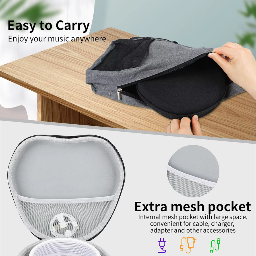Smart Shell Hard Case für AirPods Max mit Netztasche und Schlafmodus-Unterstützung - Bild 5