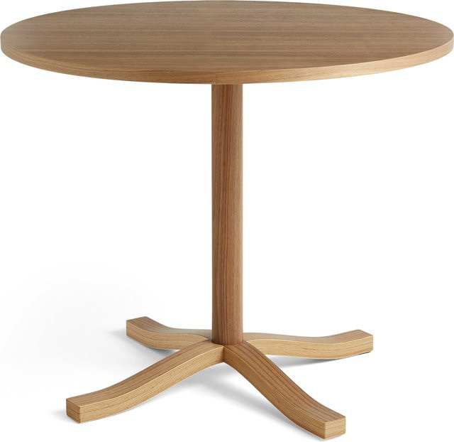 HAY Pastis Table in Braun aus lackiertem Holz, runder minimalistischer Holztisch - Bild 1