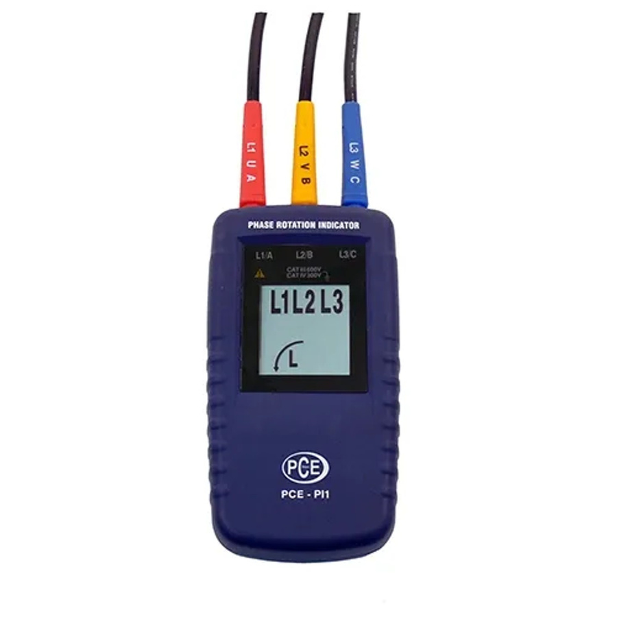 PCE Instruments Drehfeldtester PCE-PI1 in Schwarz und Blau - Bild 2