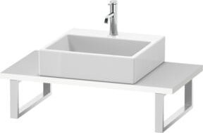 Duravit Konsole L-Cube Compact in Weiß matt, B: 80 cm, T: 48 cm - Bild 1