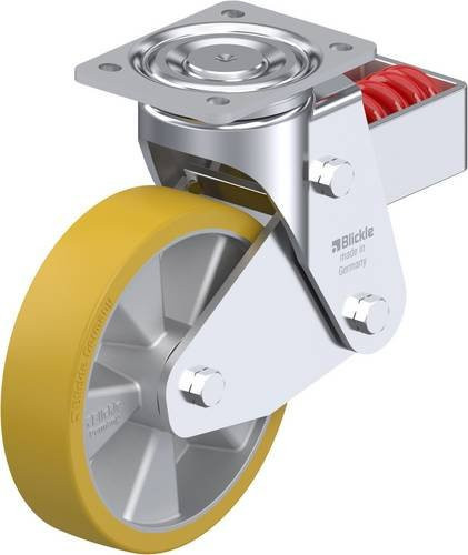 Blickle LHF-ALTH 200K Lenkrolle gefedert mit 200 mm Rad-Durchmesser und 800 kg Tragfähigkeit - Bild 1