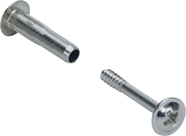 Hettich Verbindungsschraube M4 aus Stahl, vernickelt, Farbe: Silber, 10 Stück - Bild 1