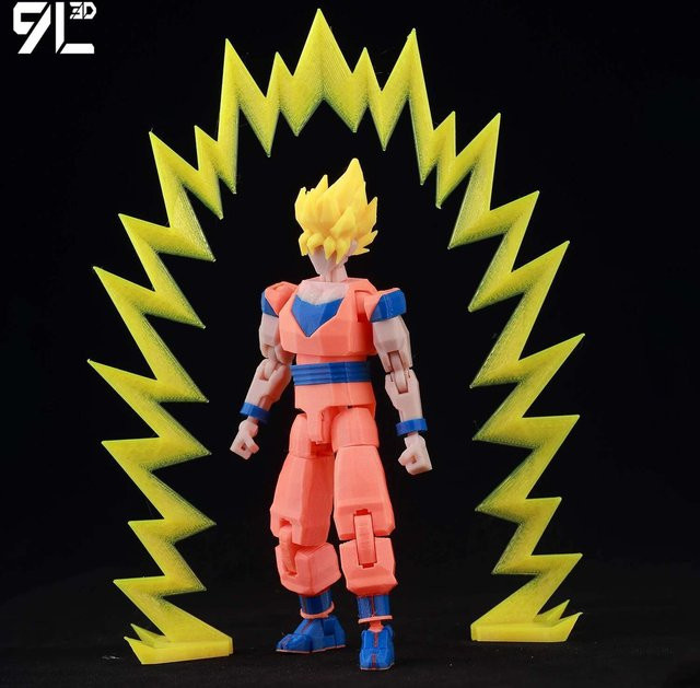 Bandai Dragon Ball Son Goku Actionfigur, mehrgelenkig beweglich, bunt - Bild 1