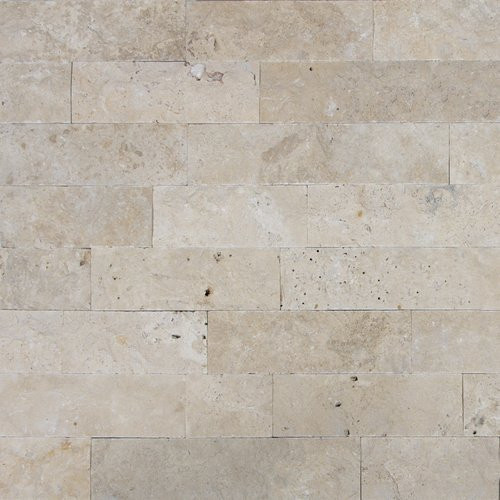 WOHNRAUSCH Wandverblender Tosca Cream aus Travertin in Beige, 0,5 m² - Bild 1