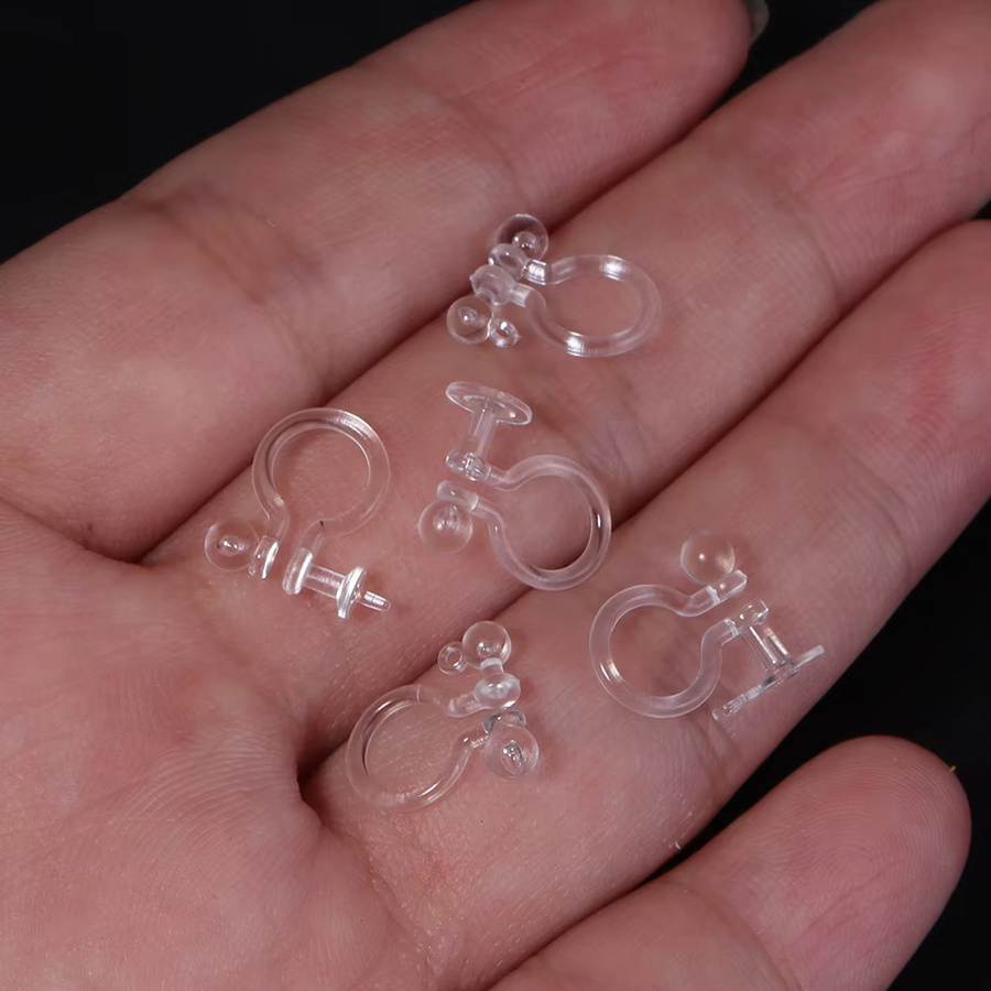 Xinyao Ohrringe Clips, Transparent, Harz, Unisex - Bild 2