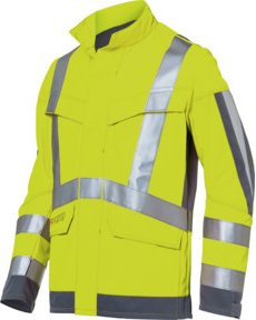 Kübler Warnjacke PROTECTIQ HIGH VIS ARC2 PSA Klasse 3 in Warngelb/Anthrazit Form 1394 Größe 24 - Bild 1