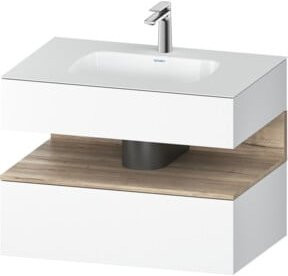 Duravit Einbauwaschtisch-Möbel-Set Qatego in Weiß, B/T/H: 80 x 55 x 60 cm - Bild 1