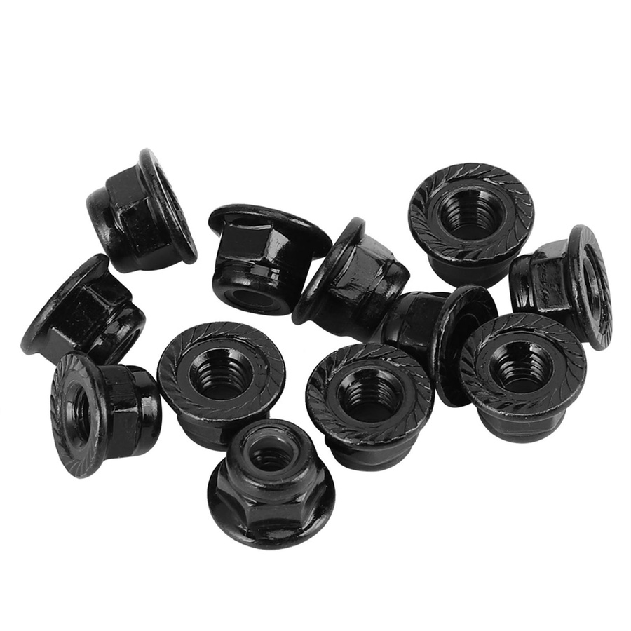 TOMTOP JMS 12-teiliges Set Rutschfeste Reifen mit Kontermutter Schwarz Metall 1/10 Zubehör - Bild 4