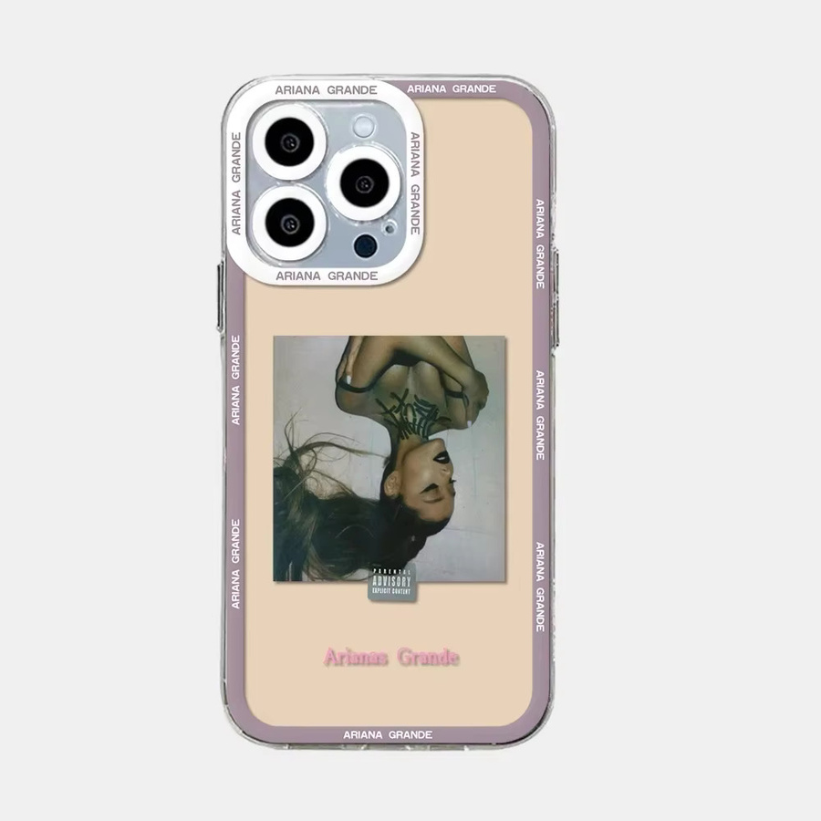 Remazy Ariana Grande Handyhülle aus stoßfestem Silikon in Multicolour für iPhone Modelle - Bild 2