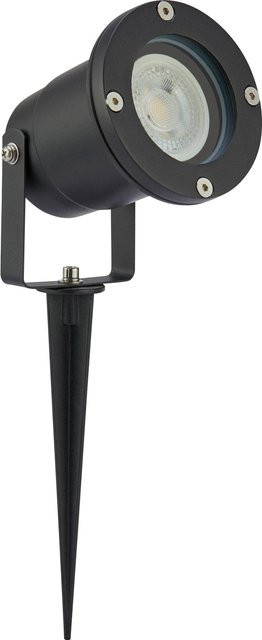 LED-Strahler für Außenbereich in Schwarz aus Aluminium mit GU10 Leuchtmittel, 5 W, 2700K Warmweiß, IP44 - Bild 1