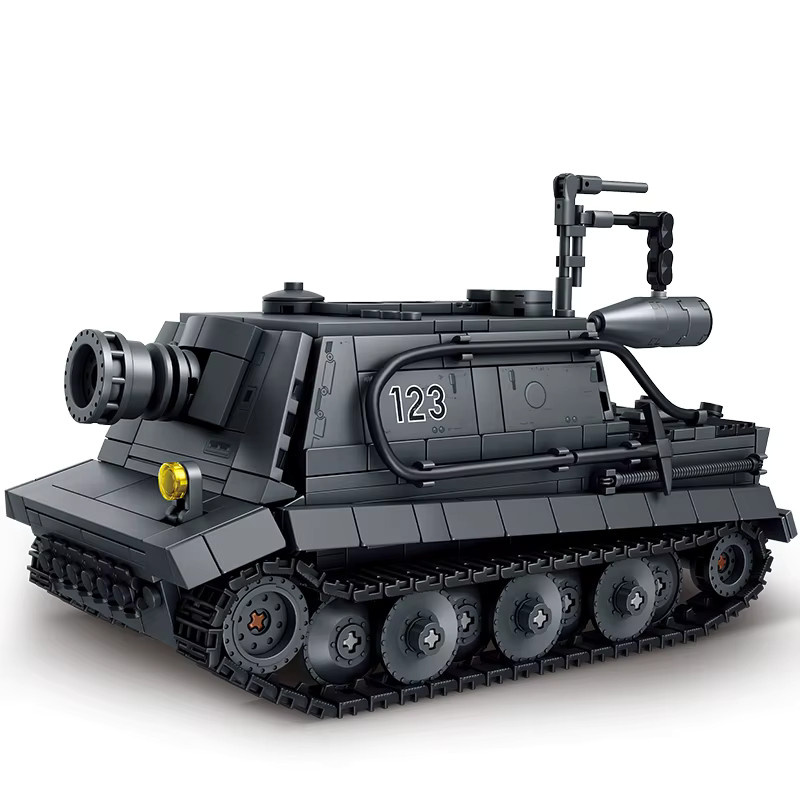 HYMILENARIO Militär Armee Soldaten Weltkrieg Tiger Tank Assault Mörtel Modell Montage Bausteine Set - Bild 2