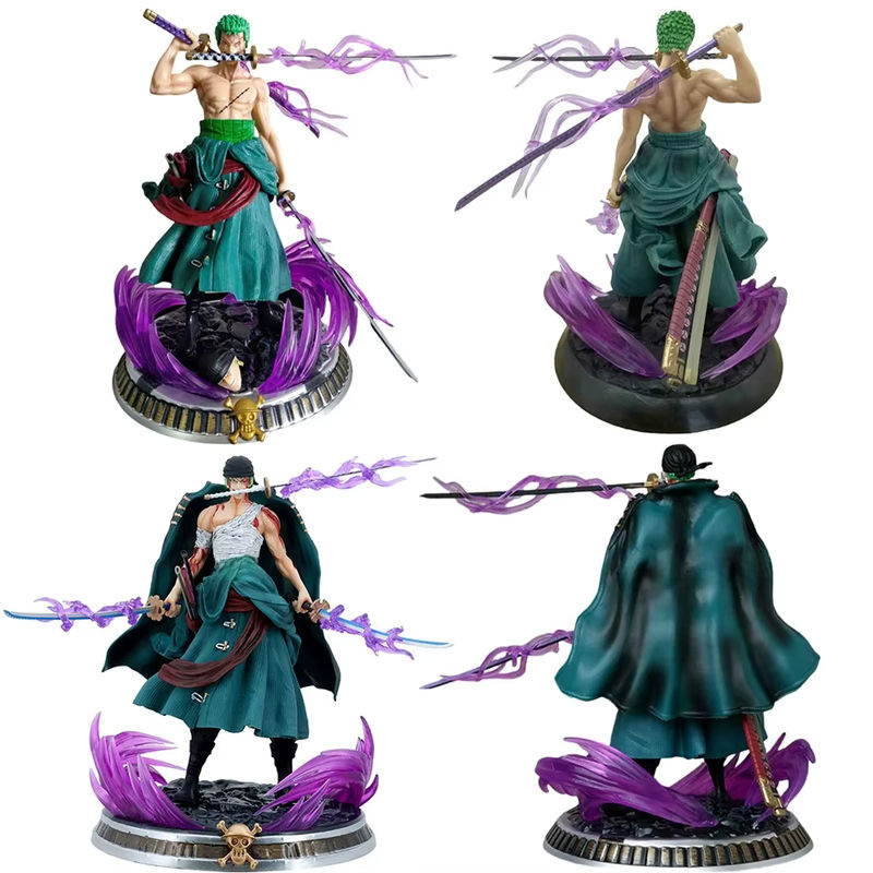 Bandai One Piece Anime Figur Roronoa Zoro Drei-klinge Sa-maximum Statue, mehrfarbig, Höhe: 21 cm - Bild 6
