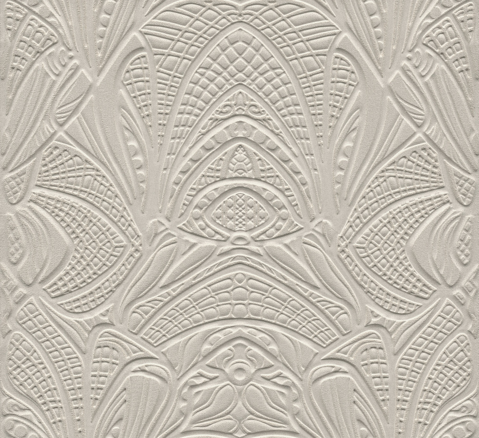 Moooi for Arte Wallpaper Lacy Longlegs in Silber mit abstraktem und geometrischem Design aus Textil - Bild 1