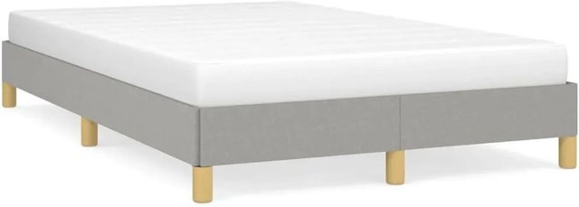 vidaXL Bettgestell modern in Grau mit Stoffbezug B/T/H: 120 x 200 x 123 cm - Bild 1