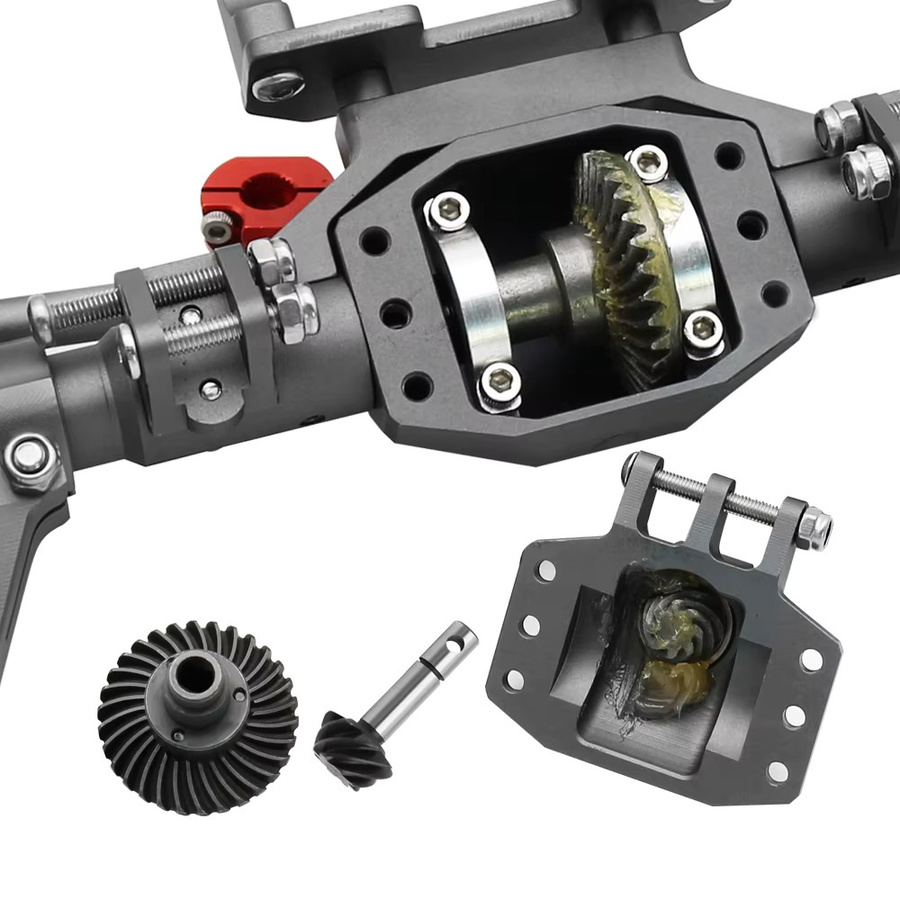 Portalachse aus Aluminiumlegierung für 1/10 RC Crawler Car, vordere und hintere Achse - Bild 4