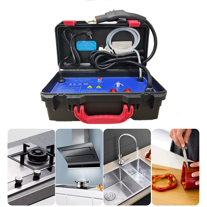 BALASHOV Handheld Dampfreiniger in Gelb-Schwarz für Haushalt und Auto - Bild 2
