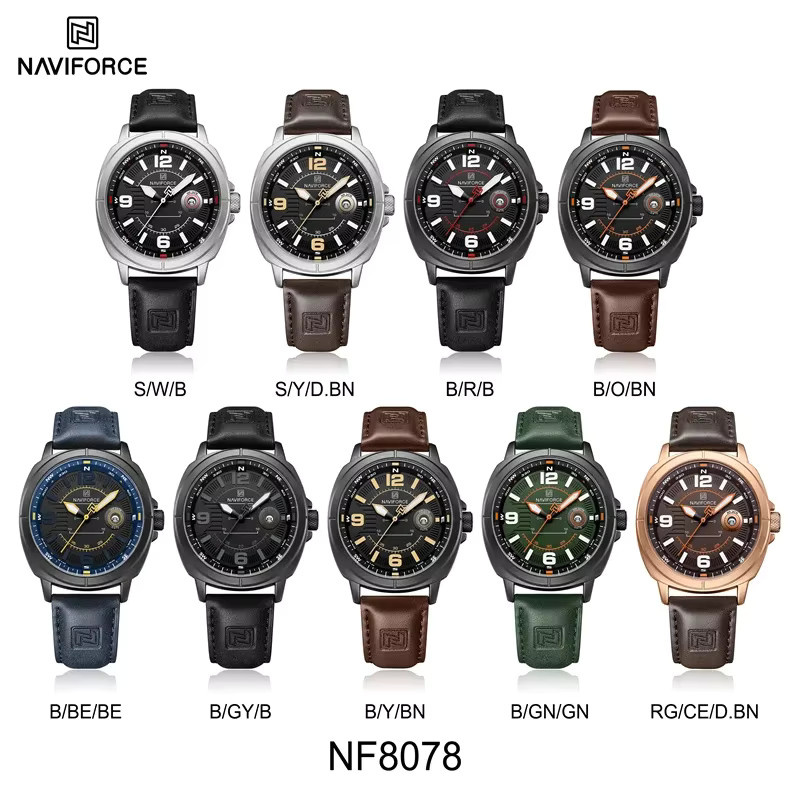 NAVIFORCE Armbanduhr Quarz, Kunststoff, Schwarz, Herren, 3 ATM - Bild 6