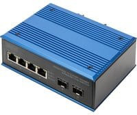 Digitus Industrial Ethernet Switch DN-651149 mit 4+2 Gigabit PoE Ports - Bild 1