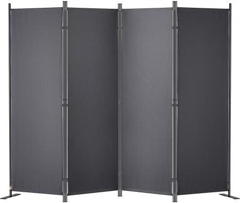VEVOR Raumteiler 4-Panel Paravent klappbar, Grau, B/T/H: 224 x 30 x 171 cm - Bild 1