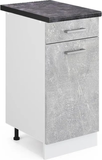 Vicco Küchenunterschrank R-Line Schubladenschrank in Anthrazit und Weiß, Breite: 40 cm - Bild 1