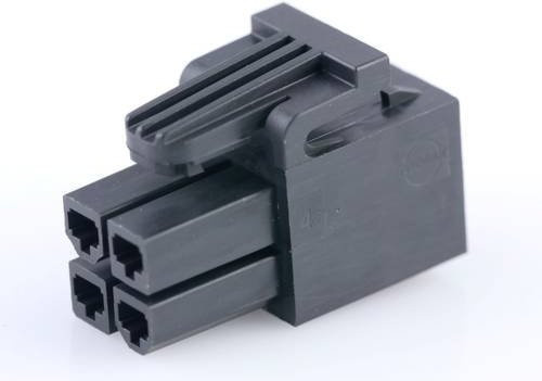 Molex Buchsengehäuse-Kabel Schwarz mit 4 Polzahl und 4.2mm Rastermaß - Bild 1