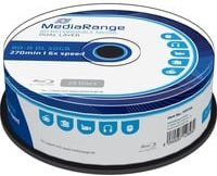 MediaRange BD-R Dual Layer Blu-ray Rohlinge 50 GB 6x Spindel in Blau - Bild 1