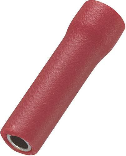 TRU Components Stoßverbinder 0.50mm² bis 1.50mm² vollisoliert in Rot, 100 Stück - Bild 1