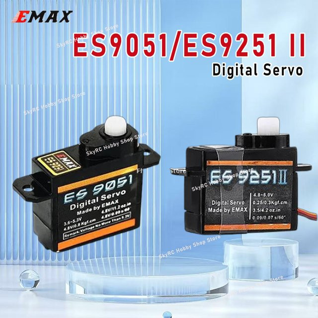 EMAX ES9051 / ES9251 II Digitalservos, Kunststoff, Schwarz - Bild 1