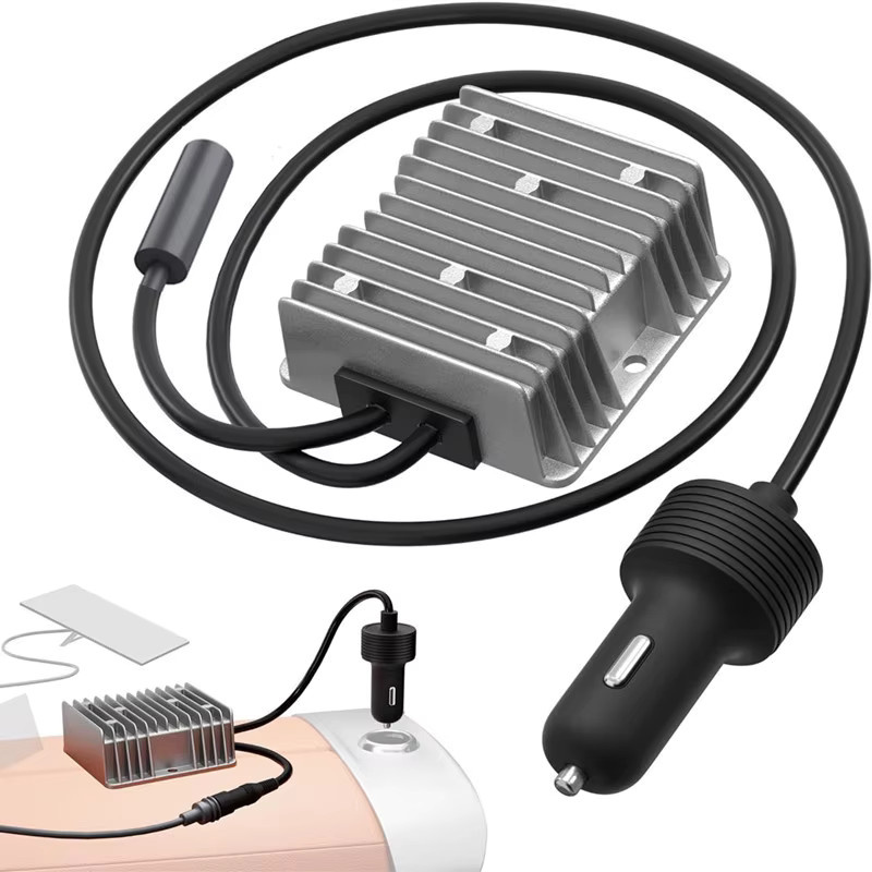 kebidumei DC-DC-Aufwärtsmodul 12 V auf 30 V 3,5 A 105 W Booster Netzteil in Silber für Starlink Mini-Aufwärtsnetzkabel - Bild 2