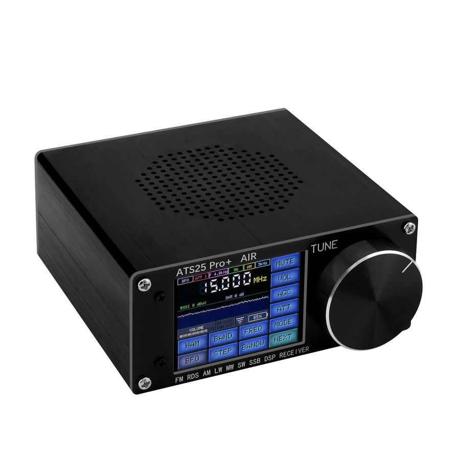 HAMGEEK ATS25 Pro+ Bluetooth SDR Radio Receiver mit Wifi, FM, SW, SSB, MW, LW und Aviation Band in Schwarz - Bild 3