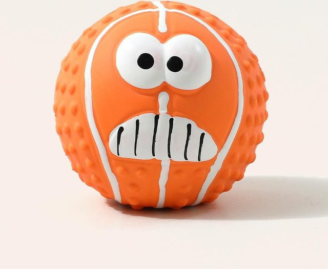 CKSP Smiley-Ball, Latex, geräusche machendes Spielzeug, 7cm - Bild 1