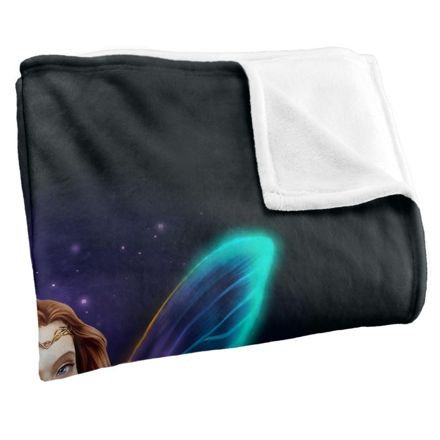 JQ Licensing Silky Fairy Supersoft Decke in Schwarz, One Size - Bild 2