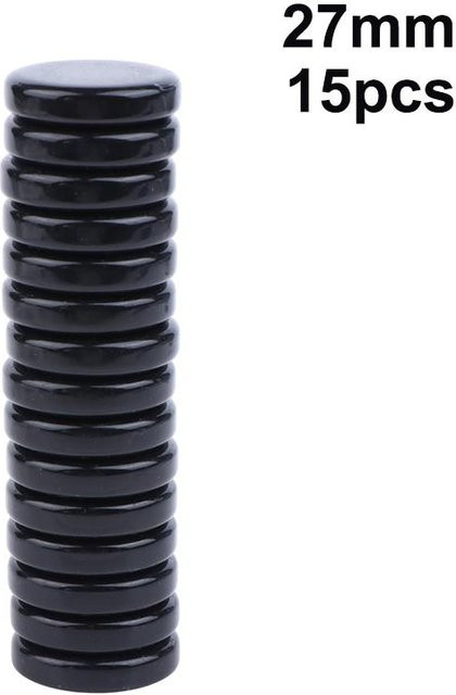 EmilyWoo Schachfiguren, Zubehör, Kunststoff, Schwarz, 15-teiliges Set - Bild 1