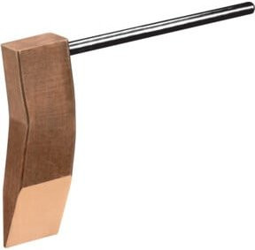 Gok Kupferstück gekröpft, Messing, Gold/Silber, 350 g - Bild 1