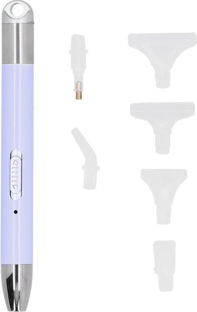 GoolRC Diamantmalerei Stift mit Beleuchtung, USB aufladbar, 6er Set für DIY Diamond Painting und Crossstitch, Taro-Lila/Weiß - Bild 1