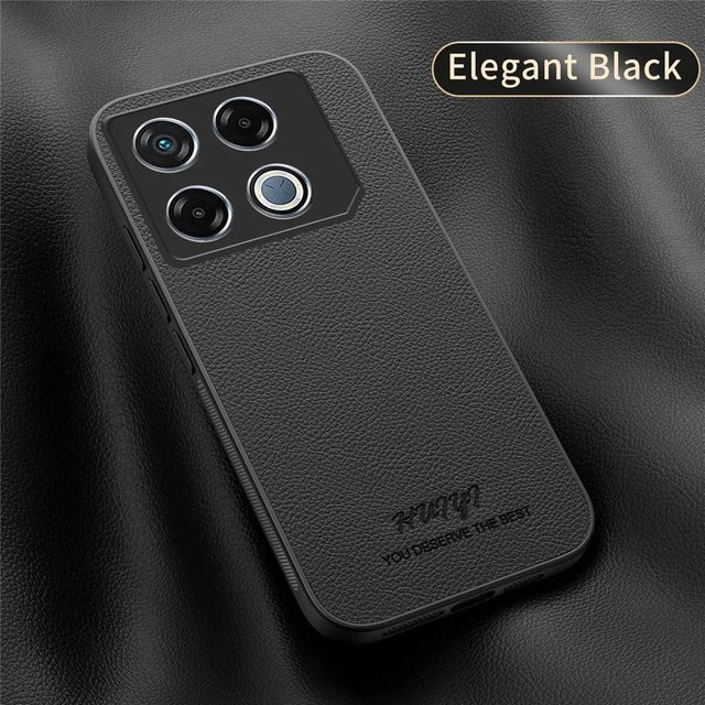 Magnetische Business Leder Hülle für Infinix GT 20 Pro X6871 mit weichem Rahmen in Schwarz, Blau, Grün, Rot oder Gelb - Bild 1