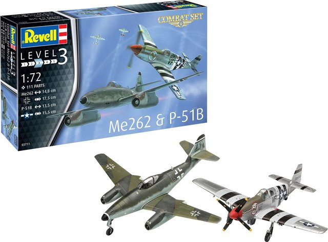 Revell Combat Set Messerschmitt Me262 & P-51B Mustang - Bild 1