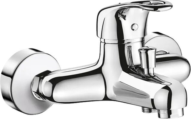 Delabie Wannenfüllarmatur Wandmontage mit Bügelgriff in Chrom, Modell 2252S - Bild 1