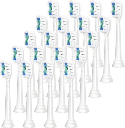 Ersatz-Aufsatzbürsten kompatibel mit Philips Sonicare elektrischen Zahnbürsten in Schwarz oder Weiß