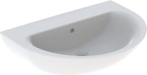 Geberit Waschtisch Renova aus Keramik in Weiß mit Überlauf, B/T: 70 x 52 cm - Bild 1