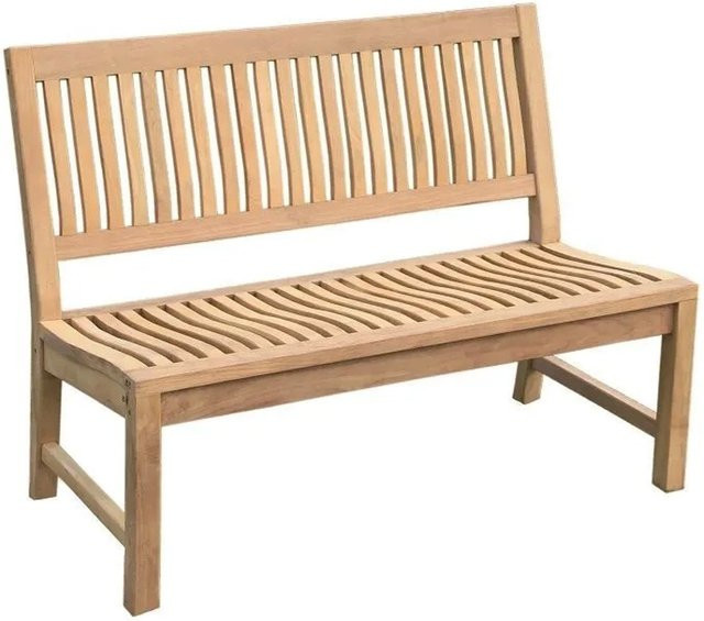 Lex Premium Teak Gartenbank Kingsbury in Braun, B/T/H: 120 x 70 x 90 cm - Bild 1