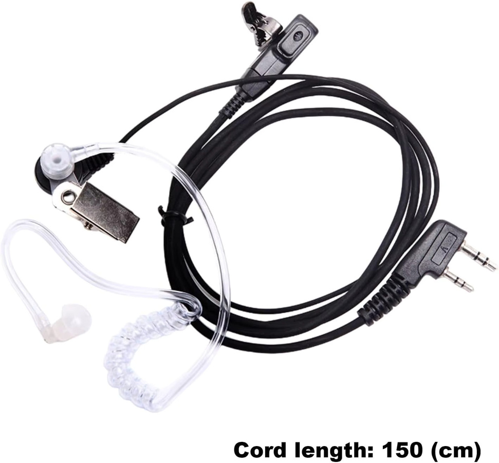 GOT-TOG Walkie-Talkie-Headset mit Mikrofon und Akustikröhre in Schwarz - Bild 5