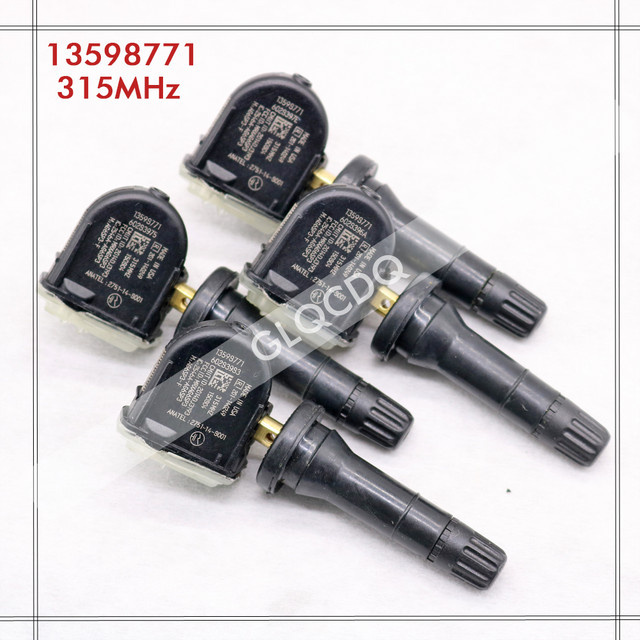 GANGLE TPMS-Sensor Set in Schwarz für Chevrolet Cheyenne Traverse Equinox Express Uplander Buick LaCrosse Allure Enclave und GMC Savana, 4 Stück - Bild 1