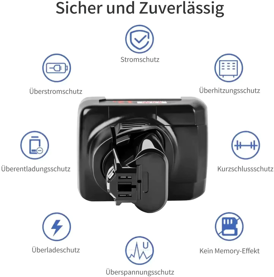 Aleaivy Ersatzakku GBA12V 6000mAh für Bosch 12V/10,8V Li-Ion Akku-Elektrowerkzeuge kompatibel mit BAT411 und BAT420 - Bild 3