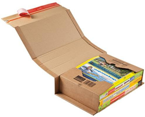 ColomPac Wickelverpackung CP 020 mit Selbstklebeverschluss aus Wellpappe, Braun, B: 38,8 cm, T: 26,0 cm, H: 10,0 cm - Bild 1
