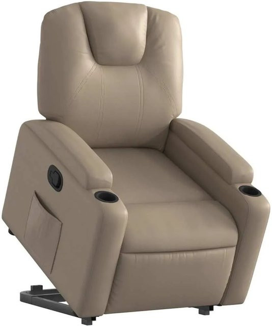 vidaXL Relaxsessel mit Aufstehhilfe in Cappuccino-Braun aus Kunstleder - Bild 1